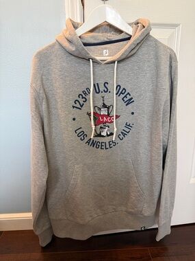 FootJoy Light Gray US Open Graphic Pullover Hoodie
